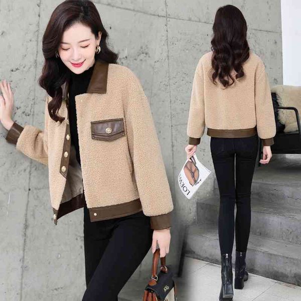 women's jackets fur coat women's autumn and winter korean loose thickened small short lamb wool 9han, Black;brown
women's jackets fur coat women's autumn and winter korean loose thickened small short lamb wool 9han, Black;brown