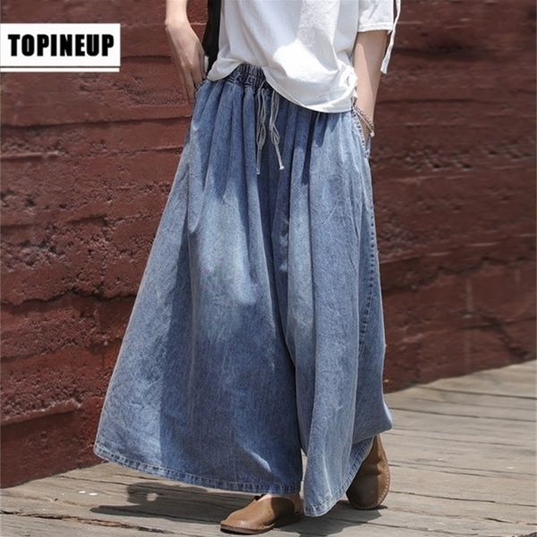 womens streetwear large sizes denim pants spring baggy elastic waist casual denim jeans with pockets y200417, Blue
womens streetwear large sizes denim pants spring baggy elastic waist casual denim jeans with pockets y200417, Blue