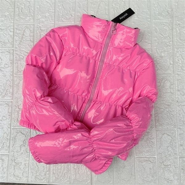 atxyxta cropped puffer jacket bubble coat winter parka women fashion clothing black red pink y201012
atxyxta cropped puffer jacket bubble coat winter parka women fashion clothing black red pink y201012