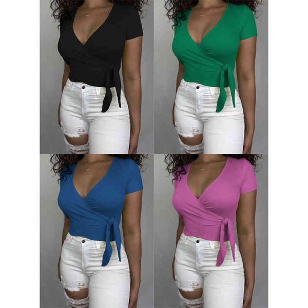 women's hoodies sweatshirts women's fashion t-shirt summer solid color v-neck strap threaded short sleeve v2j4, Black
women's hoodies sweatshirts women's fashion t-shirt summer solid color v-neck strap threaded short sleeve v2j4, Black