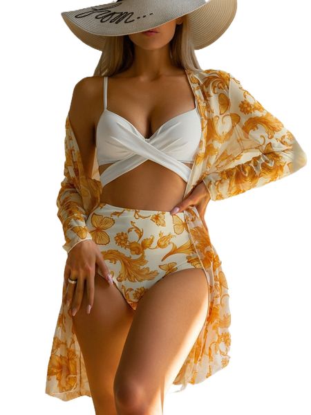 b.utterfly print w.rap cross p.ush u.p underwire b.ikini swimsuit & cover u.p 55dm#, White;black
b.utterfly print w.rap cross p.ush u.p underwire b.ikini swimsuit & cover u.p 55dm#, White;black