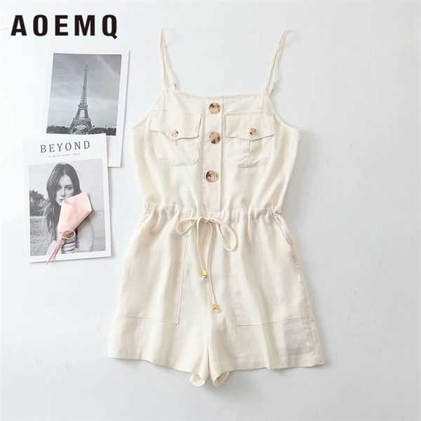aoemq causal solid women camisole jumpsuits in summer cotton linen short jumpsuits safari style soft in holiday women bodysuit t200704, Black;white
aoemq causal solid women camisole jumpsuits in summer cotton linen short jumpsuits safari style soft in holiday women bodysuit t200704, Black;white