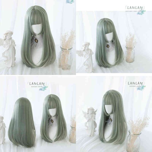 lm princess cut long straight hair lolita matcha harajuku daily cosplay heat-resistant high-temperature fiber wig 220622, Black
lm princess cut long straight hair lolita matcha harajuku daily cosplay heat-resistant high-temperature fiber wig 220622, Black
