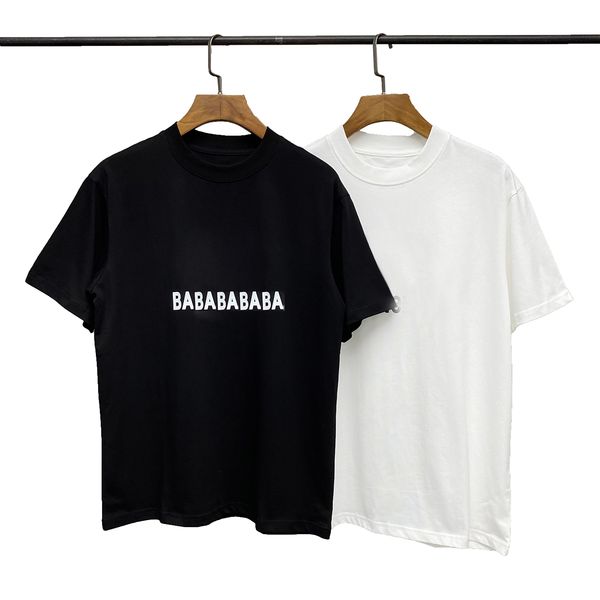 22ss famous men's t-shirts with letterprinted round collar short sleeves black and white fashionable men's and women's t-shir, White;black
22ss famous men's t-shirts with letterprinted round collar short sleeves black and white fashionable men's and women's t-shir, White;black