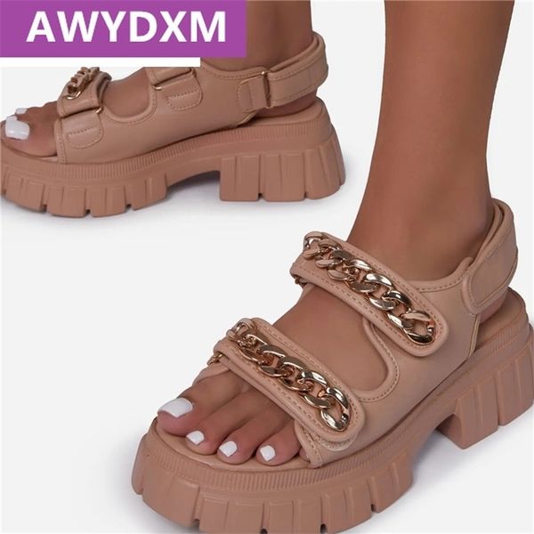 sandal summer fashion chain gladiator woman y platform sandals casual beach shoes female flip flops 220623, Black
sandal summer fashion chain gladiator woman y platform sandals casual beach shoes female flip flops 220623, Black