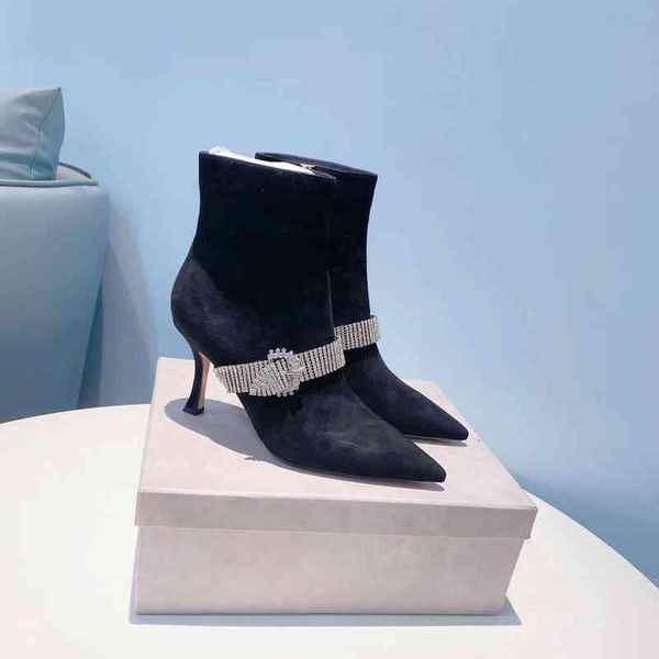 boots pointed thin boots high heels frosted leather women's korean fashion temperament small heel short 10yt, Black
boots pointed thin boots high heels frosted leather women's korean fashion temperament small heel short 10yt, Black
