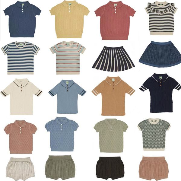 kids knitted t shirts fub brand baby boys girls short sleeve t shirt vintage styele infant toddler thin breathable clothes 220620, Blue
kids knitted t shirts fub brand baby boys girls short sleeve t shirt vintage styele infant toddler thin breathable clothes 220620, Blue