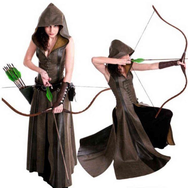 women fashion slim lace up leather medieval long dress coats cosplay disfraz mujer come halloween l220714, Black;red
women fashion slim lace up leather medieval long dress coats cosplay disfraz mujer come halloween l220714, Black;red