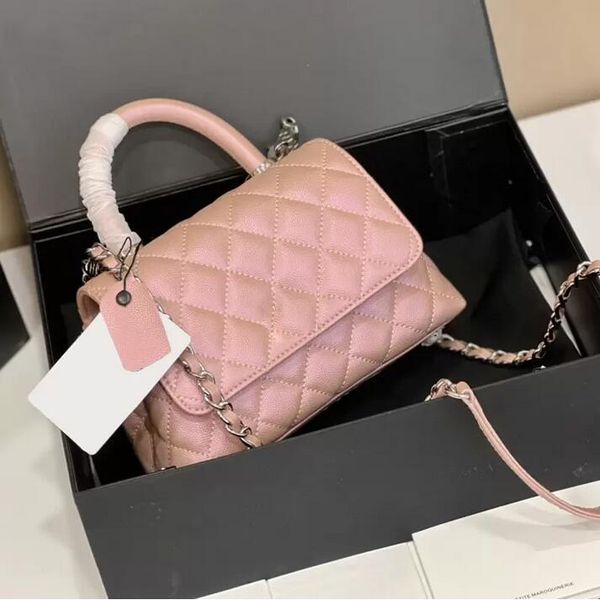 fashion women's bags iridescent pearl pink blue flap caviar bag with handle tote calfskin quilted detachable valentine's day chain
fashion women's bags iridescent pearl pink blue flap caviar bag with handle tote calfskin quilted detachable valentine's day chain
