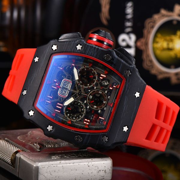 new man luxury 6-pin diamond quartz watch hollow glass stainless steel case black rubber watch, Slivery;brown
new man luxury 6-pin diamond quartz watch hollow glass stainless steel case black rubber watch, Slivery;brown
