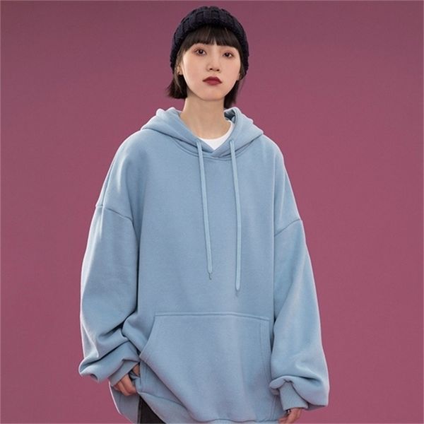 korean candy colors hoodie womens long sleeve sweatshirt winter hooded warm blouse with pocket harajuku pullover casual 201210, Black
korean candy colors hoodie womens long sleeve sweatshirt winter hooded warm blouse with pocket harajuku pullover casual 201210, Black