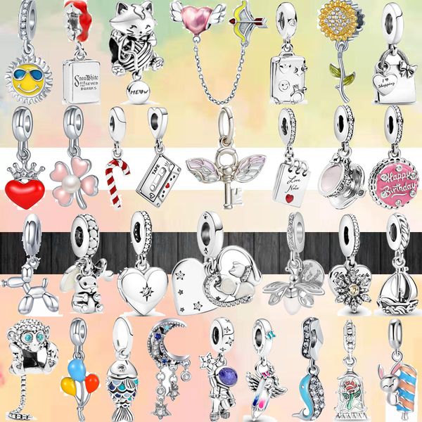 fit pandora charms 925 bracelet bead original box cute cat dog astronaut wing key pendant safety chain european charm jewelry, Bronze;silver
fit pandora charms 925 bracelet bead original box cute cat dog astronaut wing key pendant safety chain european charm jewelry, Bronze;silver