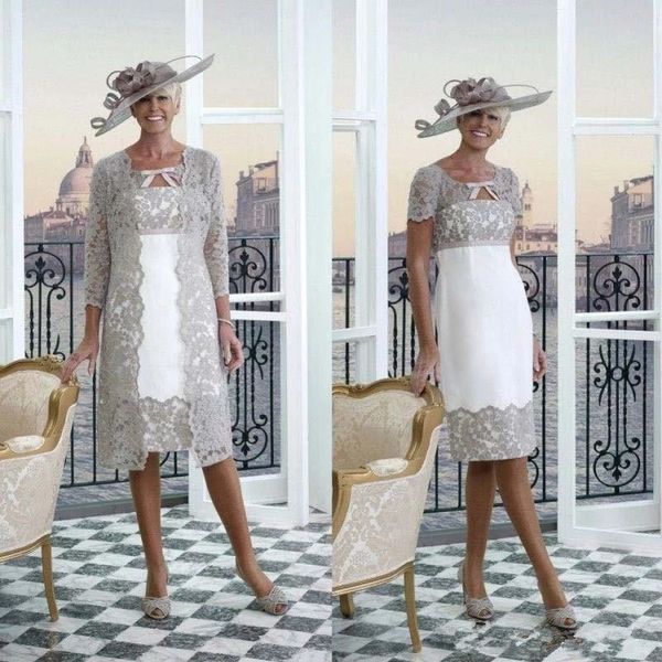 lace mother of the bride dresses 2 pieces scoop neck short sleeves mother's dresses formal wedding guest gowns, Black;red
lace mother of the bride dresses 2 pieces scoop neck short sleeves mother's dresses formal wedding guest gowns, Black;red