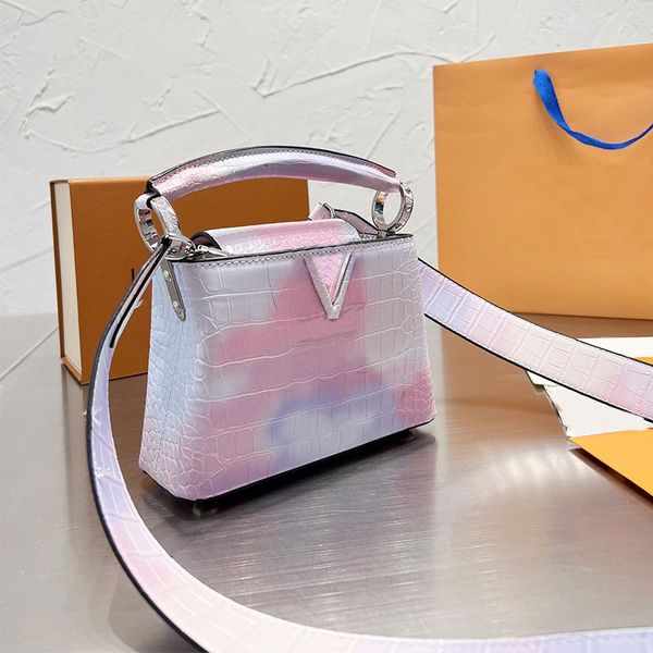 capucines gradient handbag women crossbody bag colored shoulder straps cowhide leather bags quality litchi pattern small tote handbag purse
capucines gradient handbag women crossbody bag colored shoulder straps cowhide leather bags quality litchi pattern small tote handbag purse