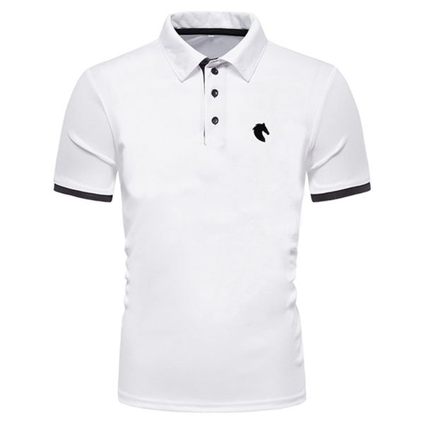 men's polos horse graphic embroidered men's short sleeve polo shirt 220823, White;black
men's polos horse graphic embroidered men's short sleeve polo shirt 220823, White;black