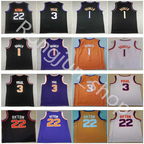 stitched 2021 men basketball jerseys chris paul 3 devin booker 1 deandre ayton 22 jersey mens city black white purple orange color wholesale, Black;red
stitched 2021 men basketball jerseys chris paul 3 devin booker 1 deandre ayton 22 jersey mens city black white purple orange color wholesale, Black;red