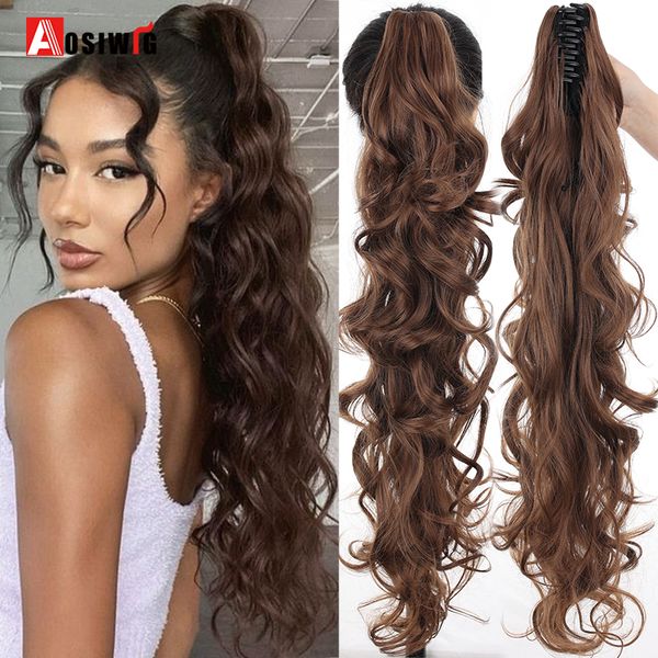costume accessories synthetic 28inch claw clip on ponytail hair extension long curly fake false natural hair for women pony tail hairpiece, Silver
costume accessories synthetic 28inch claw clip on ponytail hair extension long curly fake false natural hair for women pony tail hairpiece, Silver