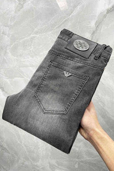 end high black grey men's versatile 2022 spring / summer thin jeans ashy slim fit small foot elastic casual pants, Blue
end high black grey men's versatile 2022 spring / summer thin jeans ashy slim fit small foot elastic casual pants, Blue