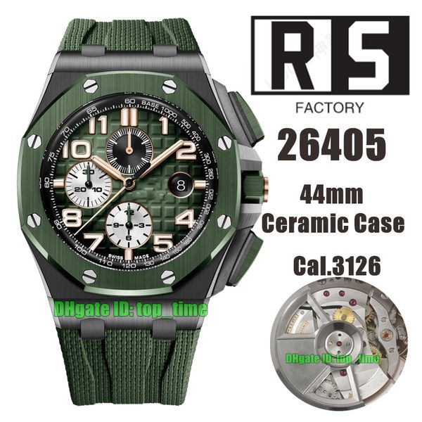rs factory watches rsf 26405 44mm ceramic case cal.3126 / eta7750 automatic chronograph mens watch smoked green dial rubber strap gents wris, Slivery;brown
rs factory watches rsf 26405 44mm ceramic case cal.3126 / eta7750 automatic chronograph mens watch smoked green dial rubber strap gents wris, Slivery;brown
