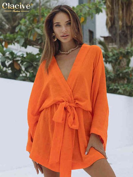 clacive v-neck orange mini dress lady casual lace-up long sleeve vintage dress elegant loose rayon dresses for women robes t220804, Black;gray
clacive v-neck orange mini dress lady casual lace-up long sleeve vintage dress elegant loose rayon dresses for women robes t220804, Black;gray