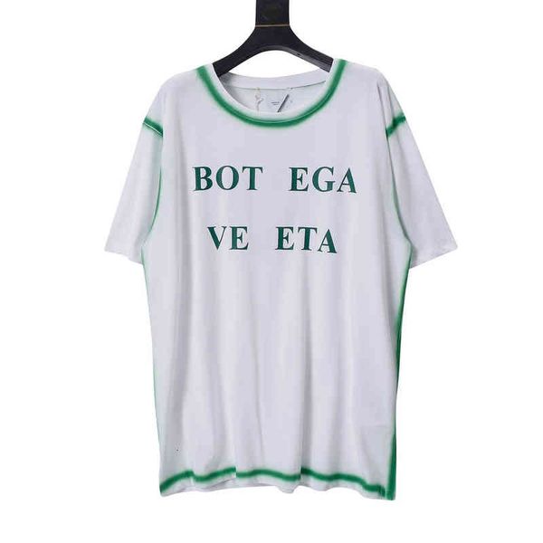 women's t-shirt high version summer bv ink-jet lettering technology men's and women's loose short sleeved t-shirt, White
women's t-shirt high version summer bv ink-jet lettering technology men's and women's loose short sleeved t-shirt, White