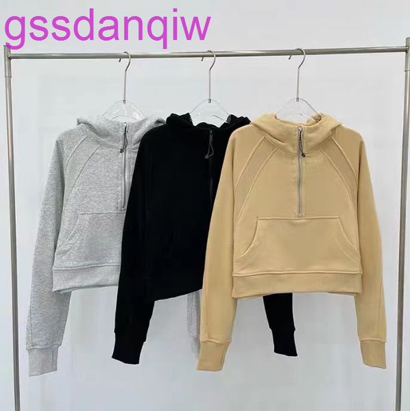 lu yoga sweatshirt scuba half zip hoody outdoor leisure sweater gym clothes women workout fitness loose thick yoga jackets exercise, Black
lu yoga sweatshirt scuba half zip hoody outdoor leisure sweater gym clothes women workout fitness loose thick yoga jackets exercise, Black