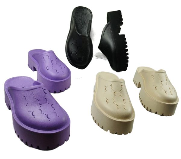 brand designer perforated slippers men women platform cut-out sandals wedge rubber flats slide transparent materials fashion beach slipper, Black
brand designer perforated slippers men women platform cut-out sandals wedge rubber flats slide transparent materials fashion beach slipper, Black