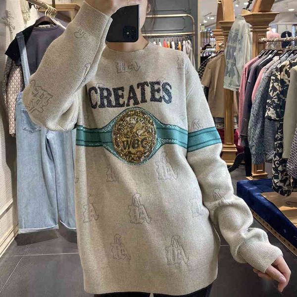 women's knits tees dongxin embroidered bead piece jacquard sweater women's crocheted cotton round neck knitting, White
women's knits tees dongxin embroidered bead piece jacquard sweater women's crocheted cotton round neck knitting, White