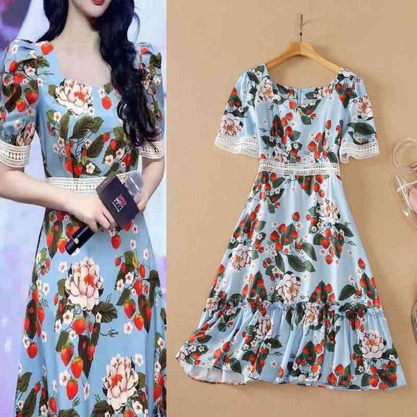 casual dresses shenzhen nanyou women's summer flower print lace splicing square neck short sleeved dress, Black;gray
casual dresses shenzhen nanyou women's summer flower print lace splicing square neck short sleeved dress, Black;gray