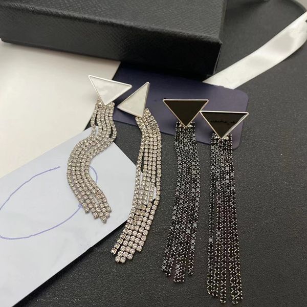 2022 fashion eu us tassel stud earrings designers luxury black white option never fade women earring jewelry gift, Golden;silver
2022 fashion eu us tassel stud earrings designers luxury black white option never fade women earring jewelry gift, Golden;silver