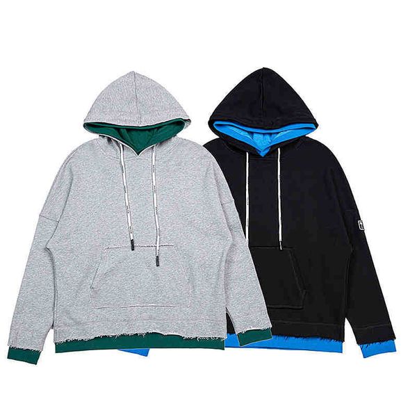 european and american designer palmangel hoodies piece fake two high street fashion brand simple shoulder loose men's and wome, Black
european and american designer palmangel hoodies piece fake two high street fashion brand simple shoulder loose men's and wome, Black