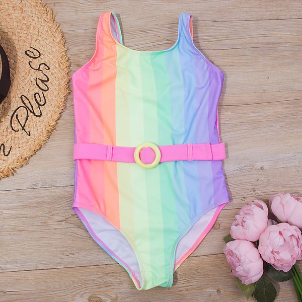 7-14 years rainbow print kids girls swimsuit children baby summer swimwear monokini with belt brand child bathing suit 220315, Black
7-14 years rainbow print kids girls swimsuit children baby summer swimwear monokini with belt brand child bathing suit 220315, Black