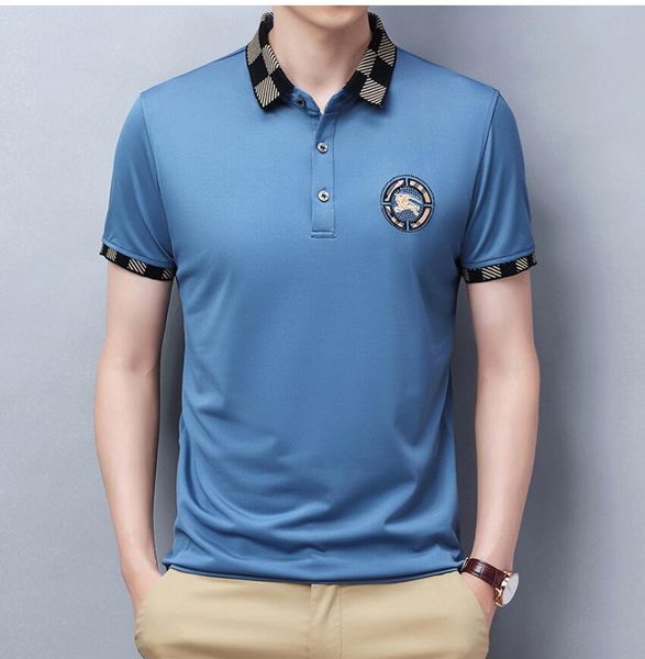 men's lapel polo shirt short sleeve men 2022 summer fashion trendy brand embroidered men's t-shirt, White;black
men's lapel polo shirt short sleeve men 2022 summer fashion trendy brand embroidered men's t-shirt, White;black