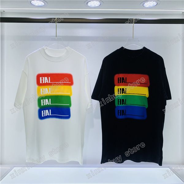 22ss men women designers t shirts tee rainbow paint letter print short sleeve crew neck streetwear black white xinxinbuy m-2xl, White;black
22ss men women designers t shirts tee rainbow paint letter print short sleeve crew neck streetwear black white xinxinbuy m-2xl, White;black