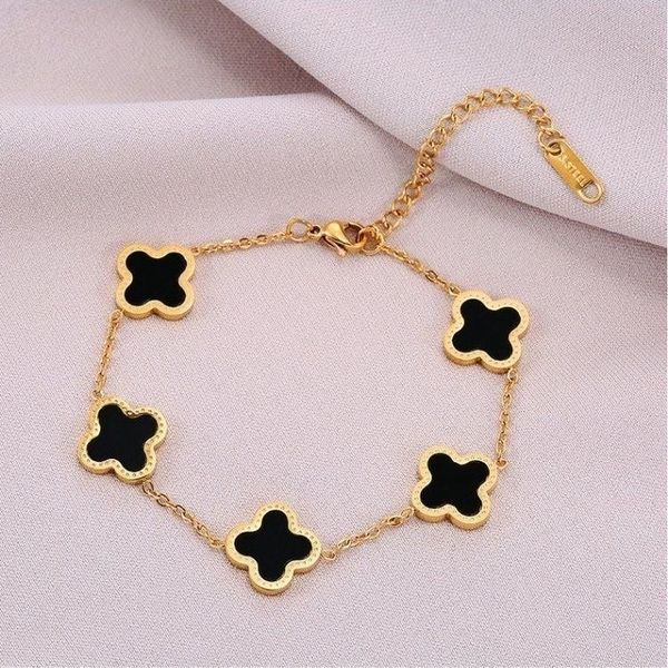 aaa high luxury link chain bangle classic clover bracelet designer bracelets jewelry black
aaa high luxury link chain bangle classic clover bracelet designer bracelets jewelry black