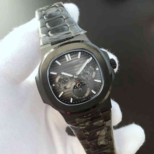 luxury pp black watch 5740 dial automatic mechanical mens vintage stainless steel reloj es, Slivery;brown
luxury pp black watch 5740 dial automatic mechanical mens vintage stainless steel reloj es, Slivery;brown