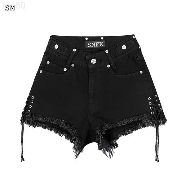 women's jeans designer the same smfk denim shorts for young ruffians in early spring 2022, high waist and thin, drawstring leather cros, Blue
women's jeans designer the same smfk denim shorts for young ruffians in early spring 2022, high waist and thin, drawstring leather cros, Blue