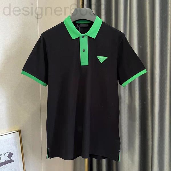 women's blouses & shirts designer p's three corner fashion brand versatile contrast color short sleeved polo shirt for men and wom, White
women's blouses & shirts designer p's three corner fashion brand versatile contrast color short sleeved polo shirt for men and wom, White
