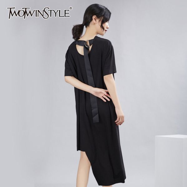 twowinsyle casual hollow out shirt for women o neck short sleeve irregular hem loose shirts female fashion clothing 210423, White
twowinsyle casual hollow out shirt for women o neck short sleeve irregular hem loose shirts female fashion clothing 210423, White