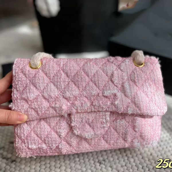 22ss w classic double flap pink tweed bags multi pochette large capacity purse with gold metal hardware chain crossbody shoulder clutch desi
22ss w classic double flap pink tweed bags multi pochette large capacity purse with gold metal hardware chain crossbody shoulder clutch desi