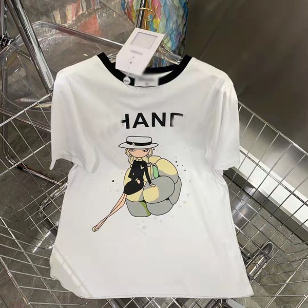 designer xiaoxiangfeng 2022 european summer new short sleeve t-shirt women's fashion trend round neck loose letter cartoon 2002 luxury, White
designer xiaoxiangfeng 2022 european summer new short sleeve t-shirt women's fashion trend round neck loose letter cartoon 2002 luxury, White
