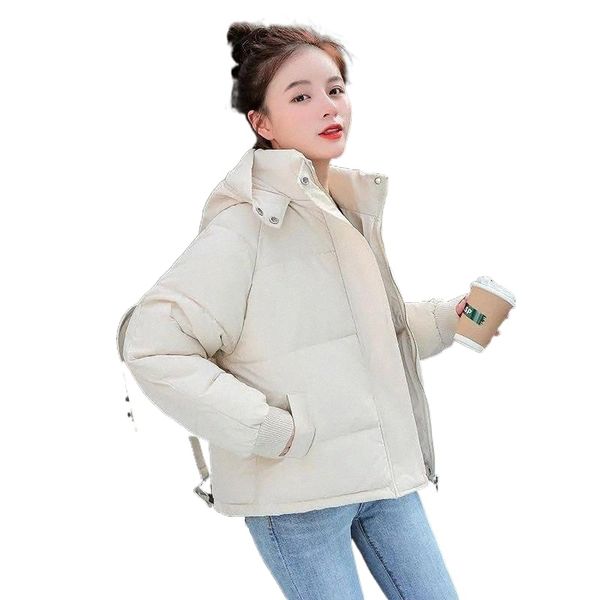 women's down & parkas 2021 winter parka coat casual comfortable thicken warm cotton female jacket fashion loose short ladies outwear w8, Black
women's down & parkas 2021 winter parka coat casual comfortable thicken warm cotton female jacket fashion loose short ladies outwear w8, Black