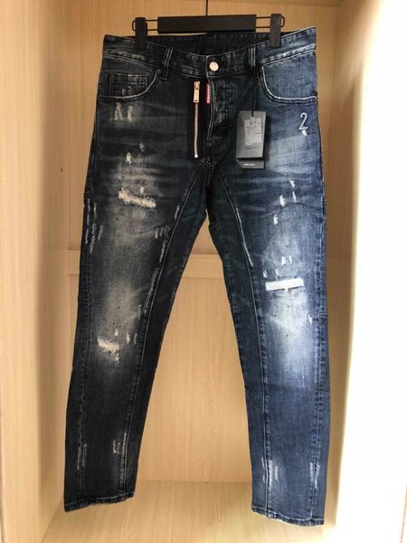 men's jeans 2021 four season stitching slim fitting machete jeans men's d2 micro elastic zipper decorative hole patch stitching pa, Blue
men's jeans 2021 four season stitching slim fitting machete jeans men's d2 micro elastic zipper decorative hole patch stitching pa, Blue