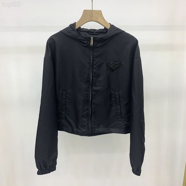 women's hoodies & sweatshirts designer pd series suit ~ early spring new hooded nylon ordered pearl river delta standard short jacket +, Black
women's hoodies & sweatshirts designer pd series suit ~ early spring new hooded nylon ordered pearl river delta standard short jacket +, Black