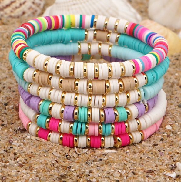 bohemia colorful polymer clay beaded strands bracelet for woman stainless steel gold plated bracelet jewelry women south american bracelets, Black
bohemia colorful polymer clay beaded strands bracelet for woman stainless steel gold plated bracelet jewelry women south american bracelets, Black