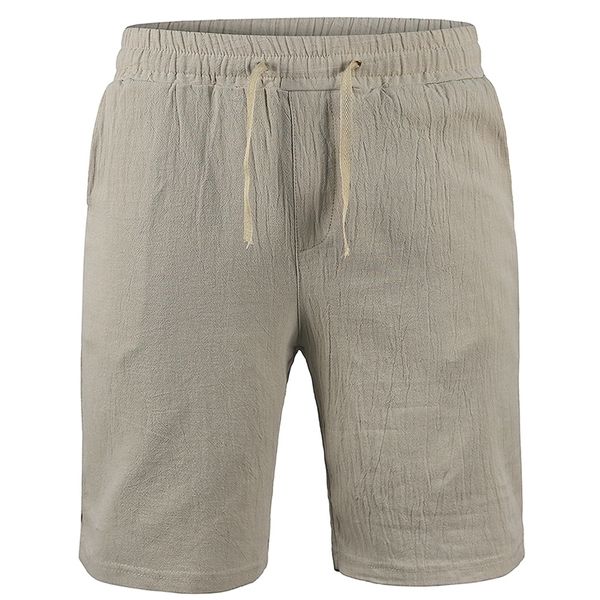 kb men s cotton linen shorts pants male summer breathable solid color trousers fitness streetwear s 3xl 220518, White;black 
kb men s cotton linen shorts pants male summer breathable solid color trousers fitness streetwear s 3xl 220518, White;black