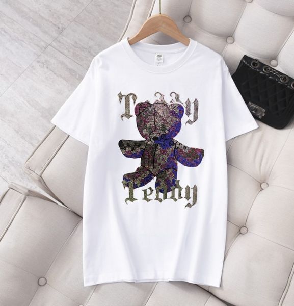 designer t-shirt women fashion brand t shirt homme streetwear rhinestone fit diamonds tees summer casual, White
designer t-shirt women fashion brand t shirt homme streetwear rhinestone fit diamonds tees summer casual, White