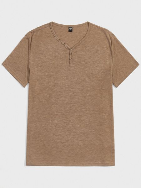 men button detail tee x7rv#, White;black
men button detail tee x7rv#, White;black