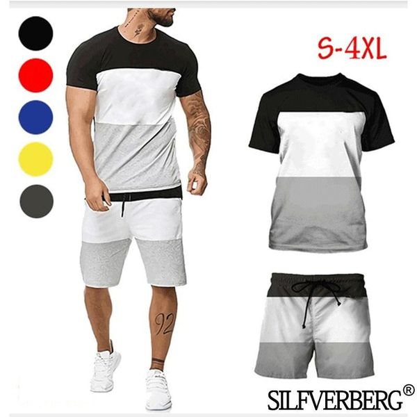 men's tracksuits men's tracksuits sweatsuits with shorts +t-shirt patchwork 2 pieces man summer sets outfit sports fitness basketb, Gray
men's tracksuits men's tracksuits sweatsuits with shorts +t-shirt patchwork 2 pieces man summer sets outfit sports fitness basketb, Gray