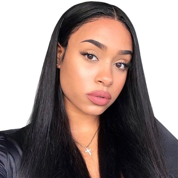 13*4 13*6 straight lace front human hair wigs for women 150% density brazilian remy hair 360 lace frontal wig pre plucked, Black
13*4 13*6 straight lace front human hair wigs for women 150% density brazilian remy hair 360 lace frontal wig pre plucked, Black